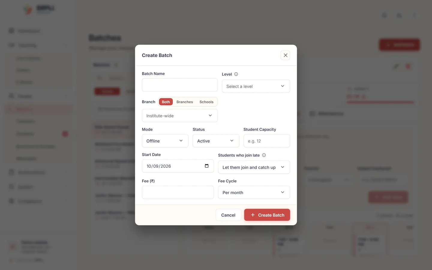 ERPLI Abacus — Create a new batch in under a minute