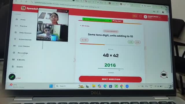 Live class: Fast squares & products