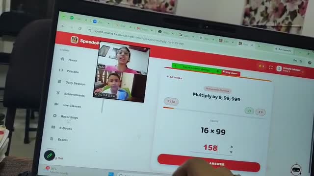 Live class: Multiply by 9, 99, 999